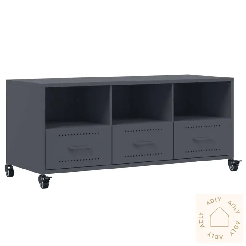 Tv-Benk Antrasitt 100,5X39X43,5 Cm Stål