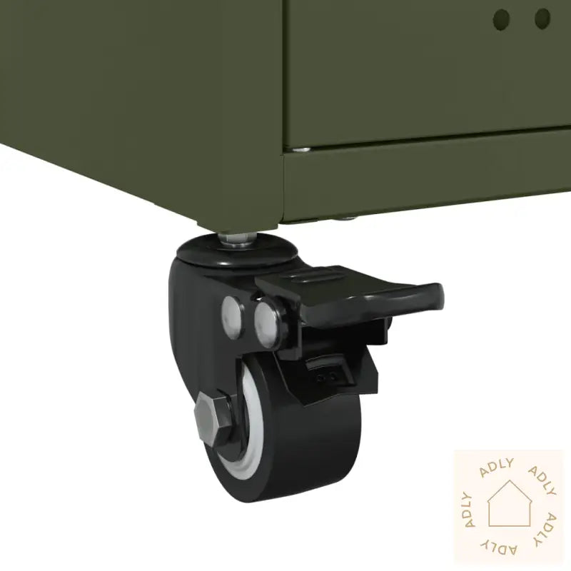 Tv-Benk Olivengrønn 100,5X39X43,5 Cm Stål