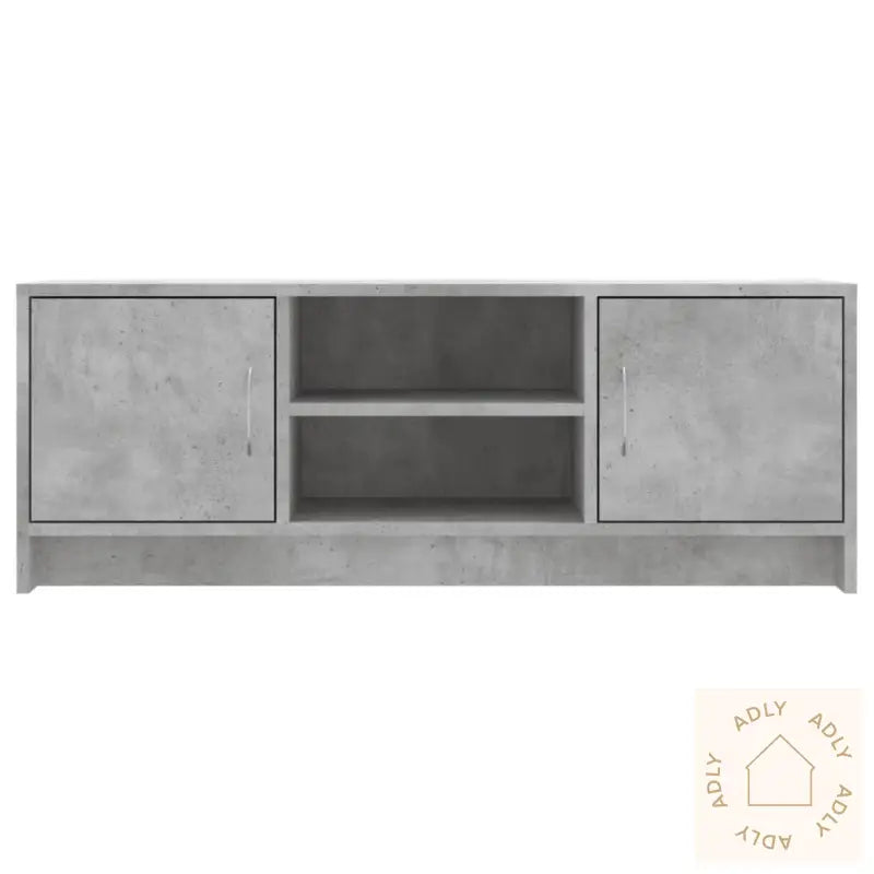 Tv-Benk Betonggrå 102X30X37,5 Cm Konstruert Tre