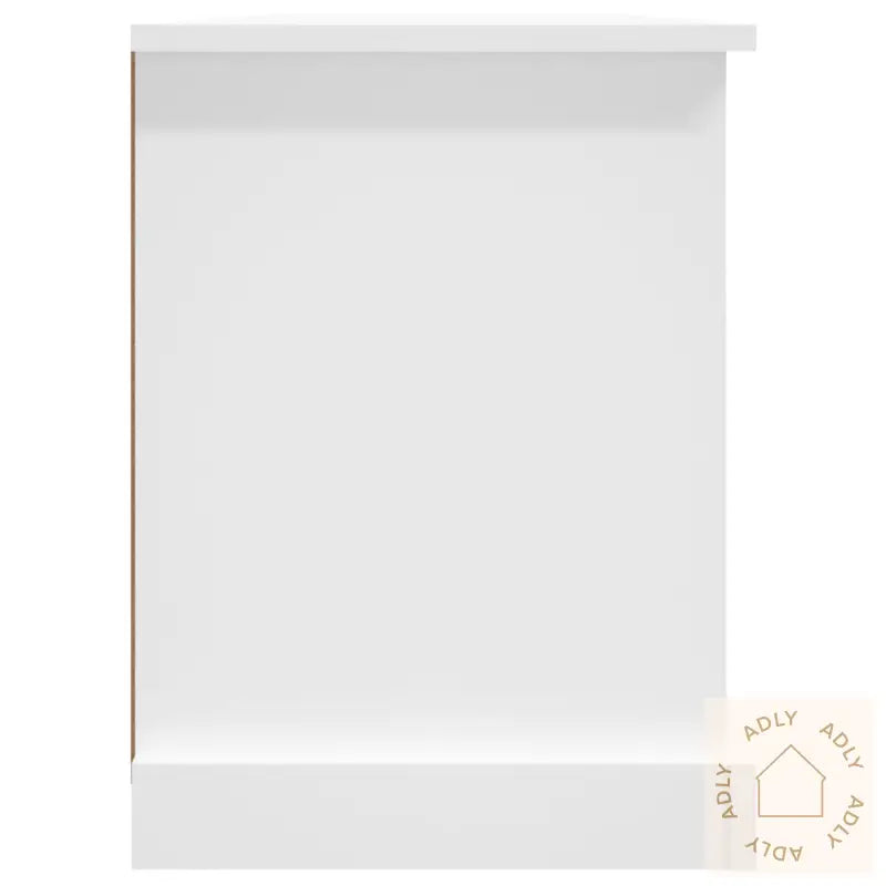 Tv-Benk Hvit 99,5X35,5X48 Cm Konstruert Tre