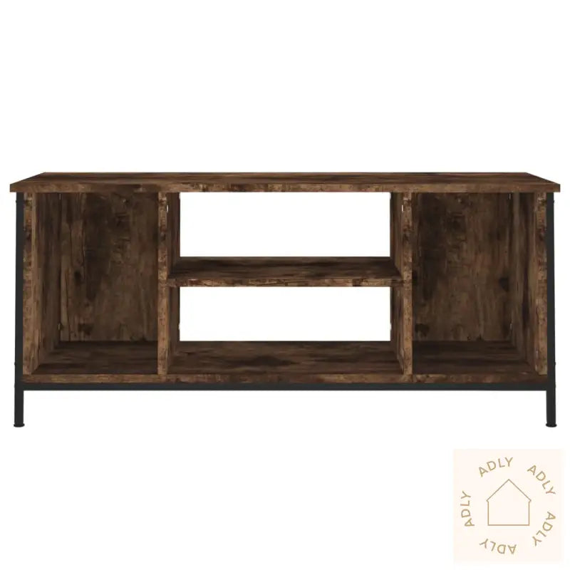 Tv-Benk Røkt Eik 102X35X45 Cm Konstruert Tre