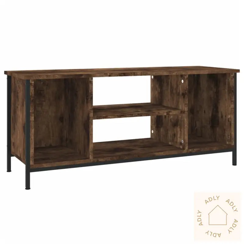 Tv-Benk Røkt Eik 102X35X45 Cm Konstruert Tre