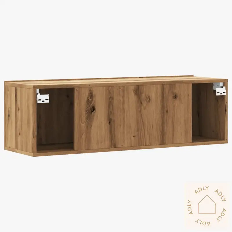 Vegghengt Tv-Benk Artisan Eik 100X30X30 Cm Konstruert Tre