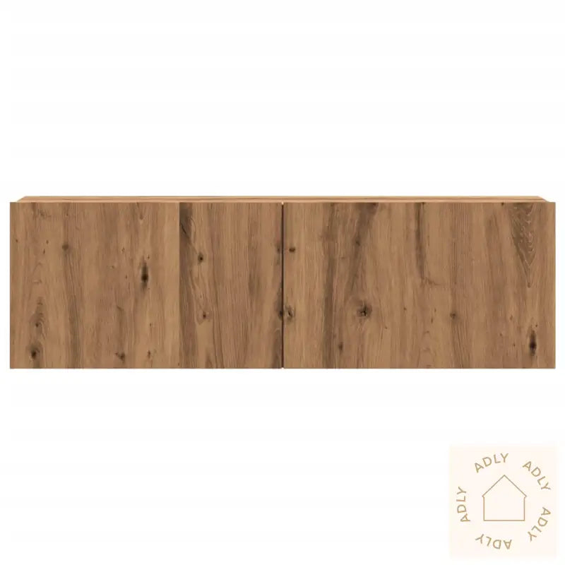 Vegghengt Tv-Benk Artisan Eik 100X30X30 Cm Konstruert Tre