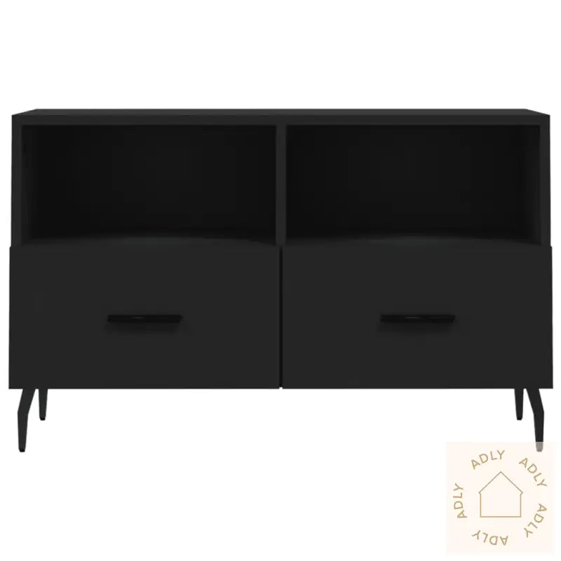 Tv-Benk Svart 80X36X50 Cm Konstruert Tre