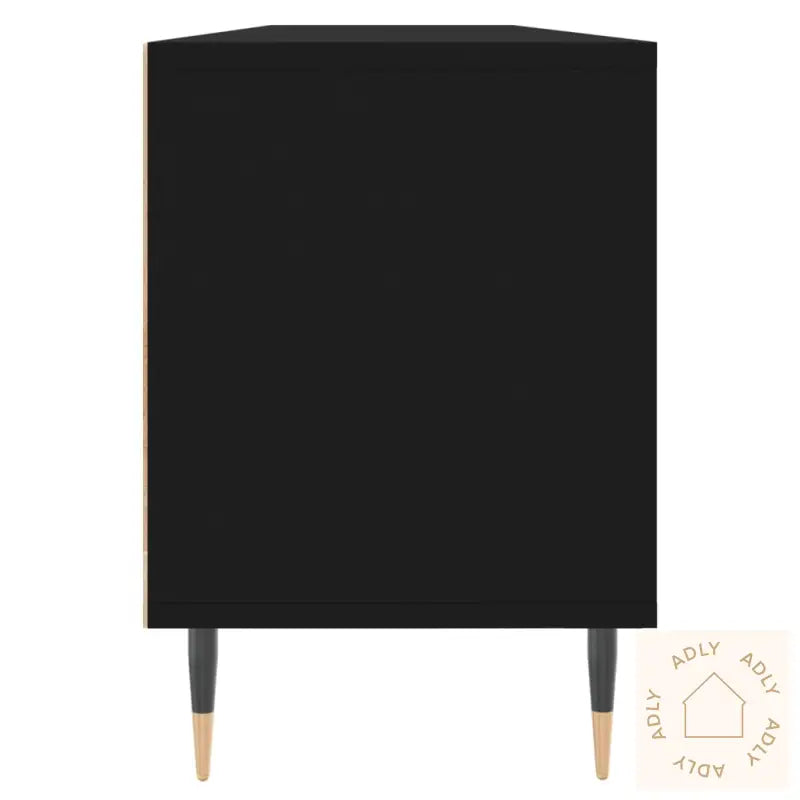 Tv-Benk Svart 150X30X44,5 Cm Konstruert Tre