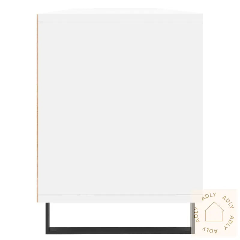 Tv-Benk Hvit 150X30X44,5 Cm Konstruert Tre