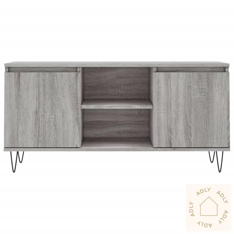 Tv-Benk Grå Sonoma 104X35X50 Cm Konstruert Tre