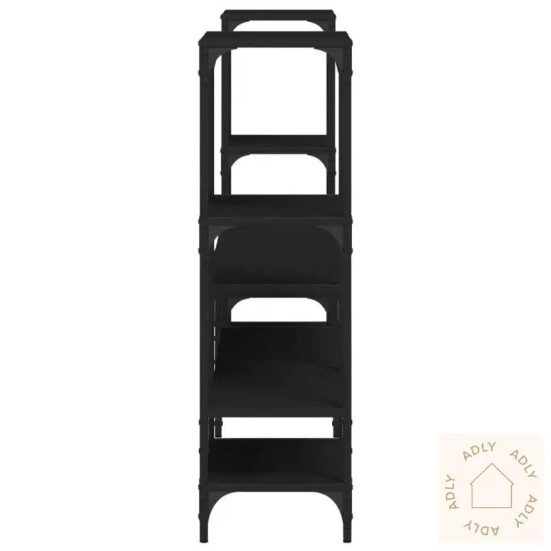 Tv-Benk Svart 206,5X28,5X95 Cm Konstruert Tre