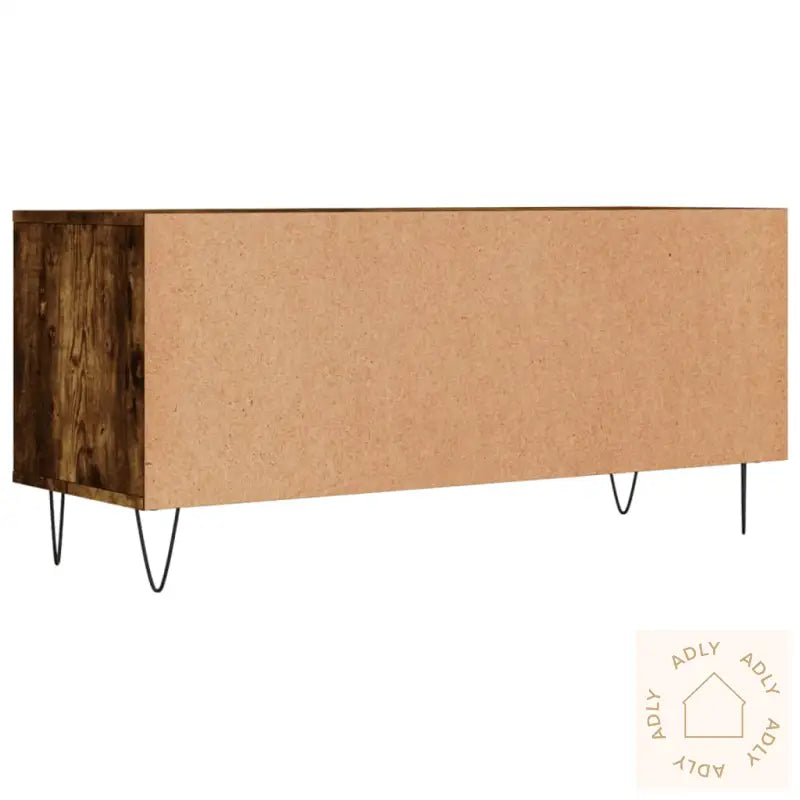 Tv-Benk Røkt Eik 100X34,5X44,5 Cm Konstruert Tre