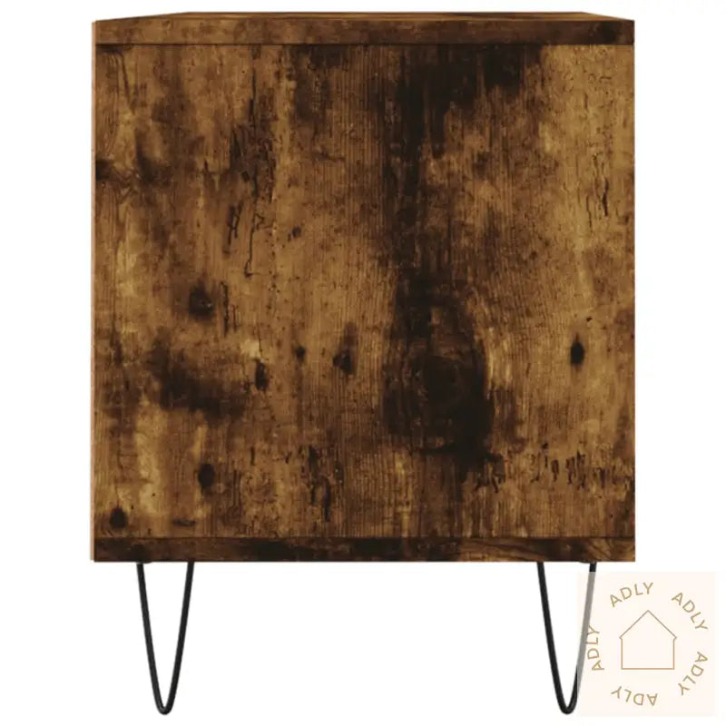 Tv-Benk Røkt Eik 100X34,5X44,5 Cm Konstruert Tre