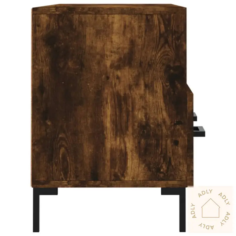 Tv-Benk Røkt Eik 102X36X50 Cm Konstruert Tre