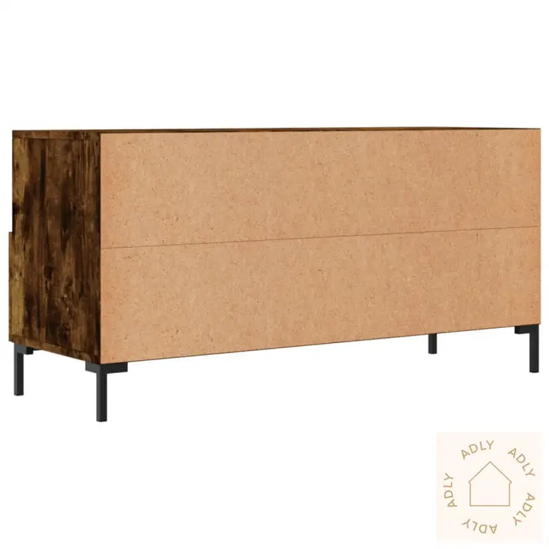 Tv-Benk Røkt Eik 102X36X50 Cm Konstruert Tre