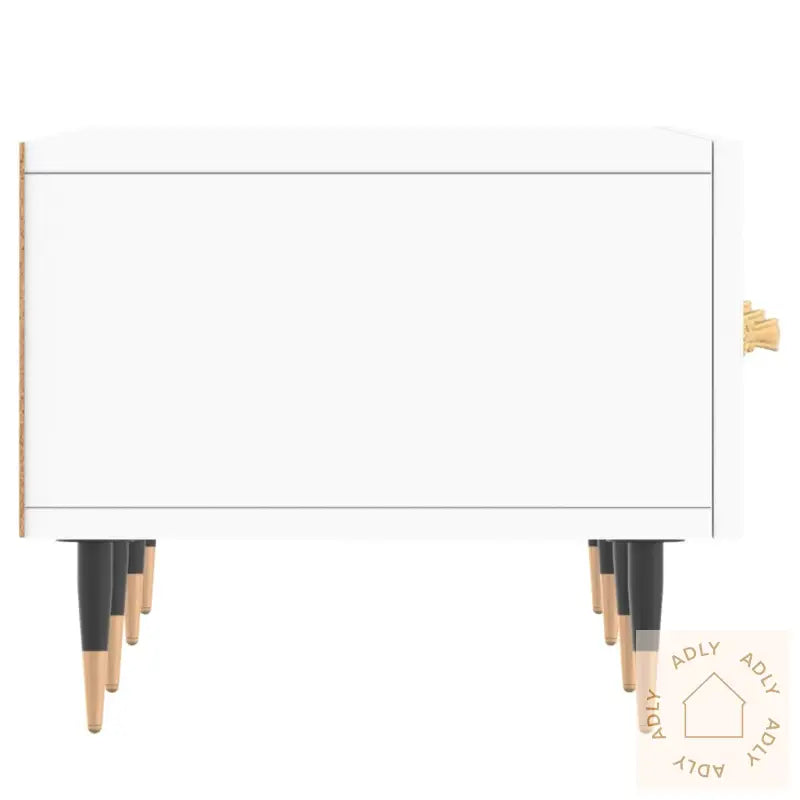 Tv-Benk Hvit 150X36X30 Cm Konstruert Tre