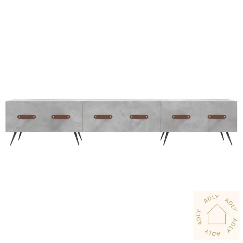 Tv-Benk Betonggrå 150X36X30 Cm Konstruert Tre