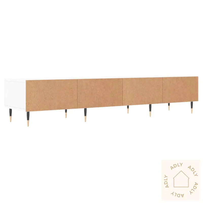 Tv-Benk Hvit 150X36X30 Cm Konstruert Tre