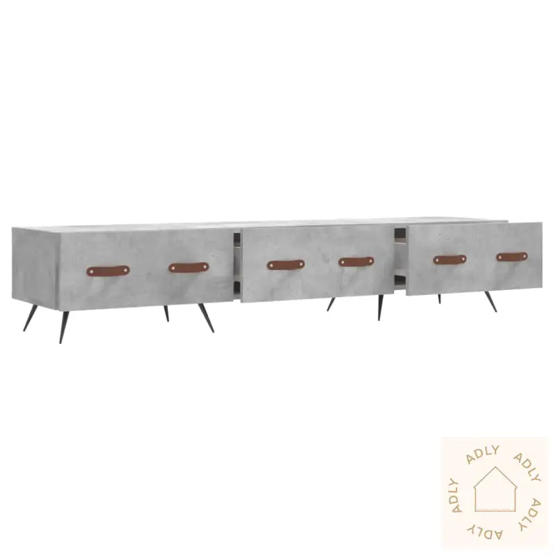 Tv-Benk Betonggrå 150X36X30 Cm Konstruert Tre