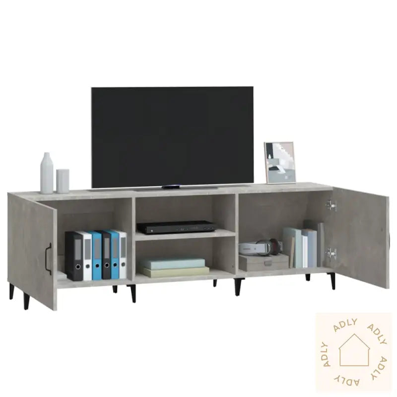 Tv-Benk Betonggrå 150X30X50 Cm Konstruert Tre