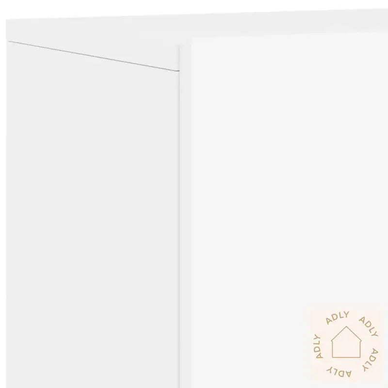 Vegghengte Tv-Enheter 5 Deler Hvit Konstruert Tre