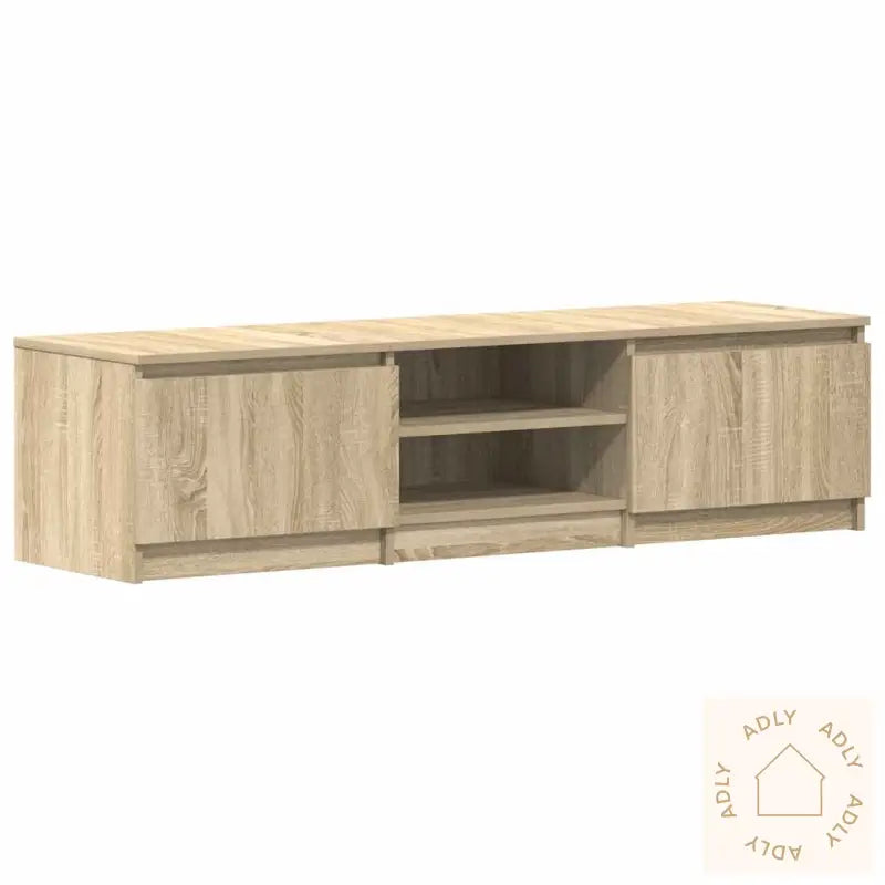 Tv-Benk Sonoma Eik 140X40X35,5 Cm Konstruert Tre