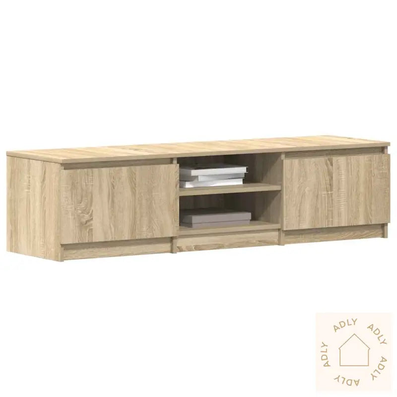 Tv-Benk Sonoma Eik 140X40X35,5 Cm Konstruert Tre