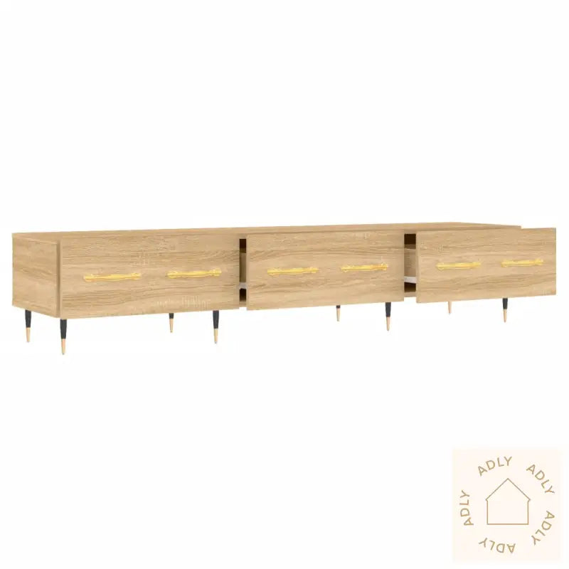 Tv-Benk Sonoma Eik 150X36X30 Cm Konstruert Tre