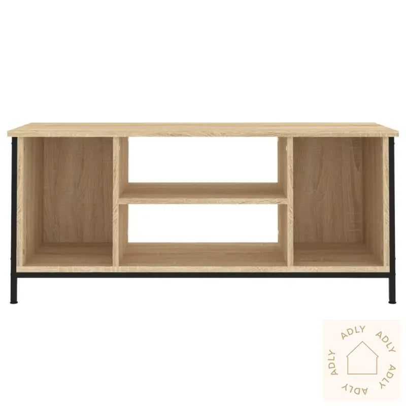 Tv-Benk Sonoma Eik 102X35X45 Cm Konstruert Tre