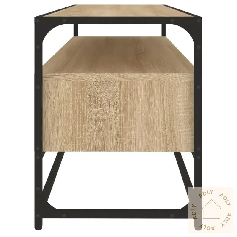 Tv-Benk Sonoma Eik 100X35X45 Cm Konstruert Tre