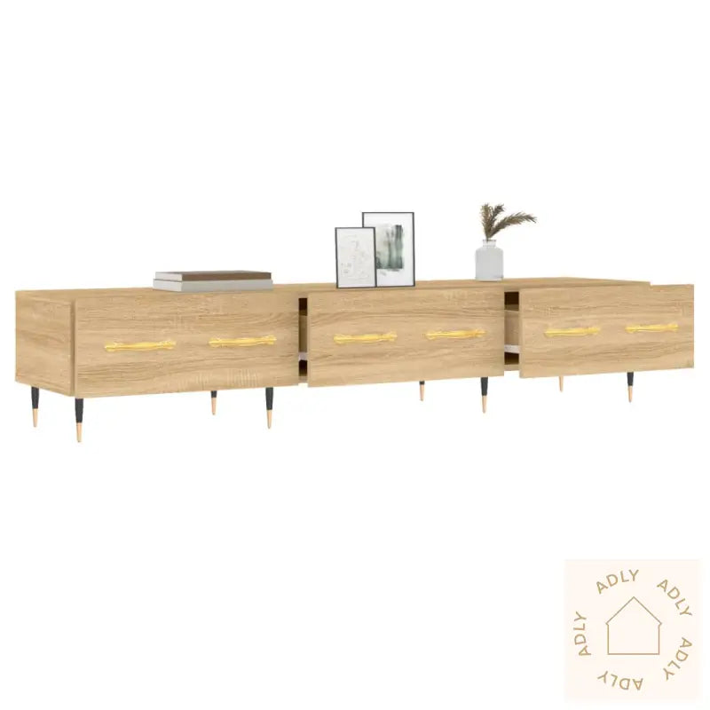 Tv-Benk Sonoma Eik 150X36X30 Cm Konstruert Tre