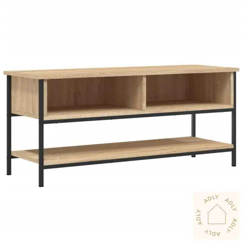 Tv-Benk Sonoma Eik 100X35X45 Cm Konstruert Tre