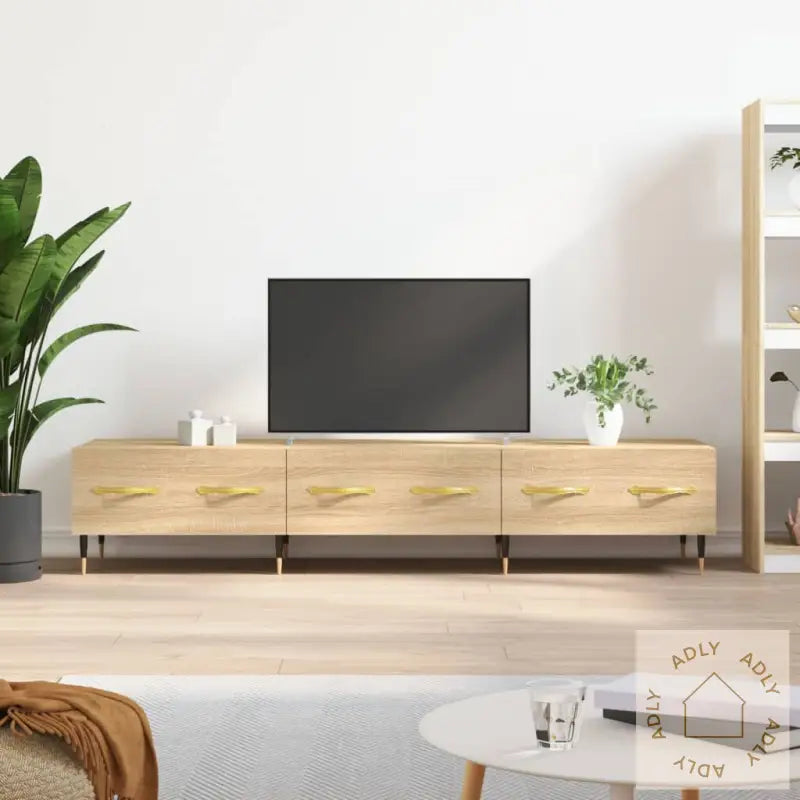 Tv-Benk Sonoma Eik 150X36X30 Cm Konstruert Tre