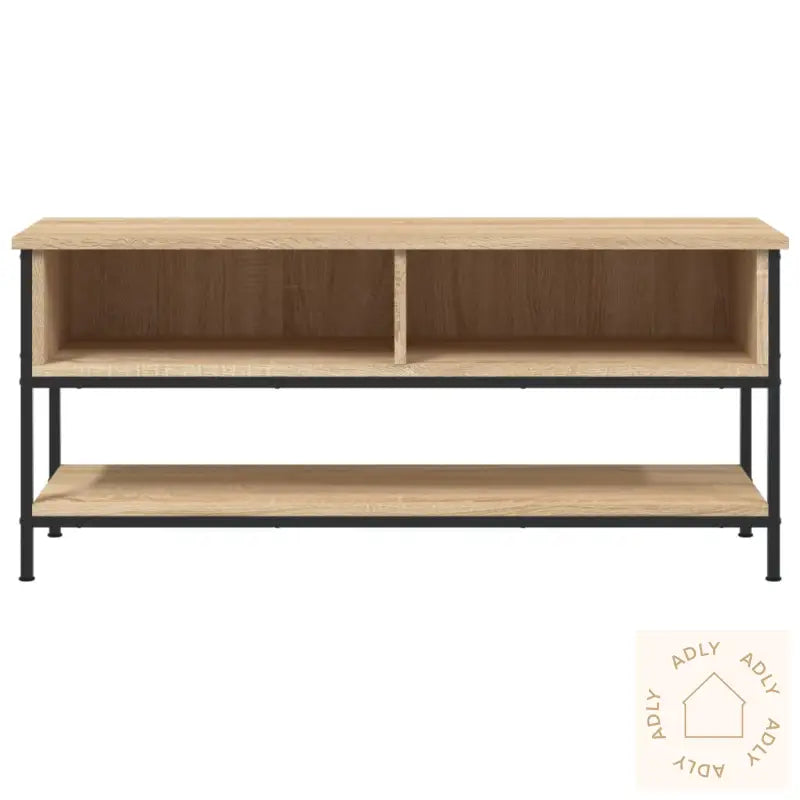 Tv-Benk Sonoma Eik 100X35X45 Cm Konstruert Tre