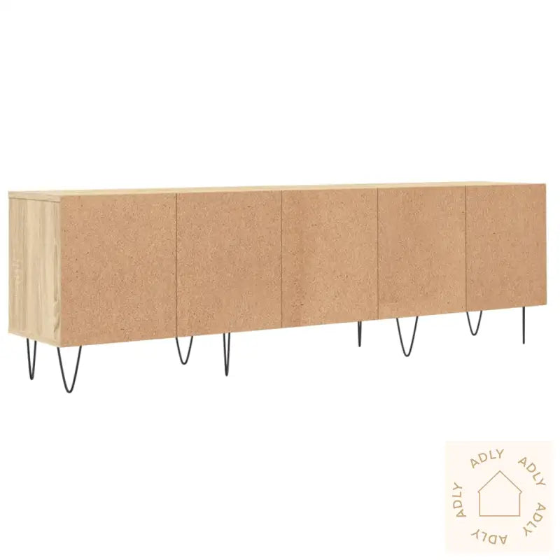 Tv-Benk Sonoma Eik 150X30X44,5 Cm Konstruert Tre