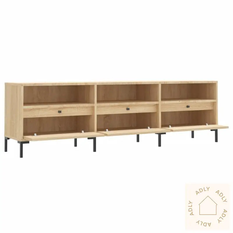 Tv-Benk Sonoma Eik 150X30X44,5 Cm Konstruert Tre