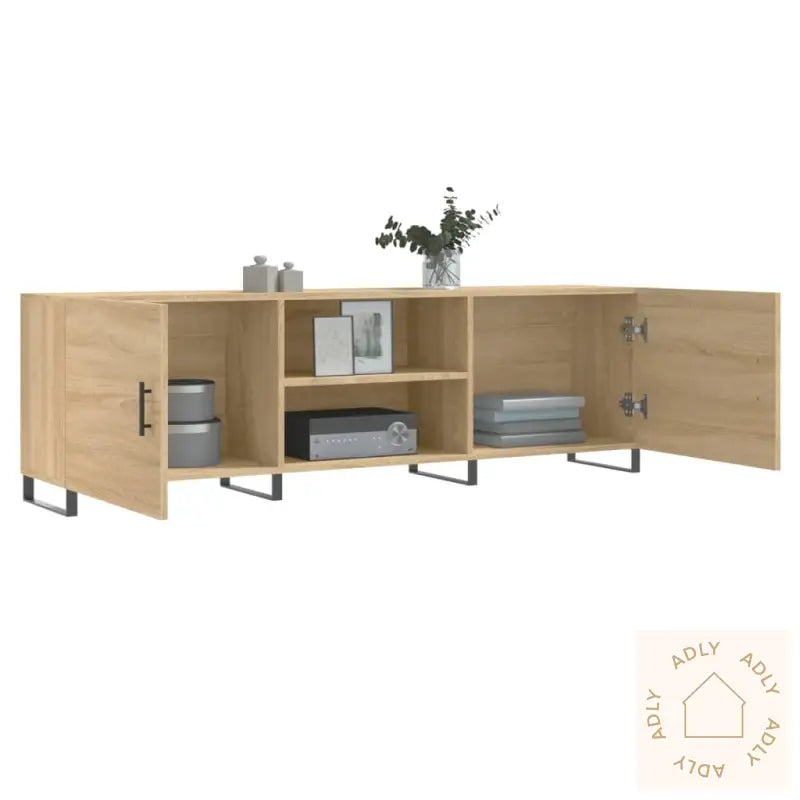 Tv-Benk Sonoma Eik 150X30X50 Cm Konstruert Tre