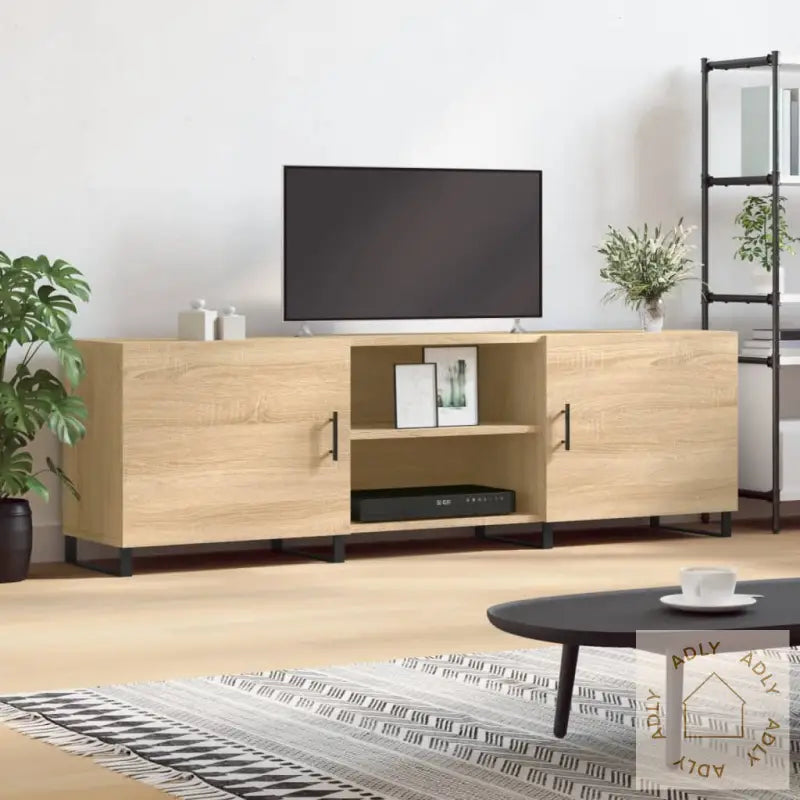 Tv-Benk Sonoma Eik 150X30X50 Cm Konstruert Tre