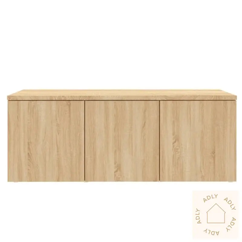 Tv-Benk Sonoma Eik 80X34X30 Cm Konstruert Tre