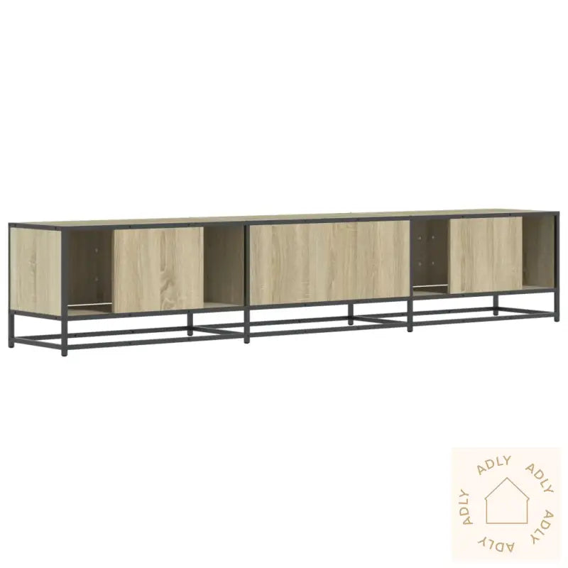 Tv-Benk Sonoma Eik 210X35X41 Cm Konstruert Tre