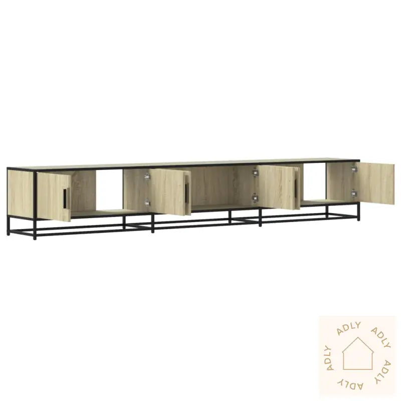 Tv-Benk Sonoma Eik 240X35X41 Cm Konstruert Tre