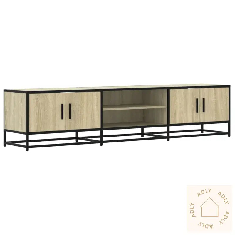 Tv-Benk Sonoma Eik 180X35X41 Cm Konstruert Tre