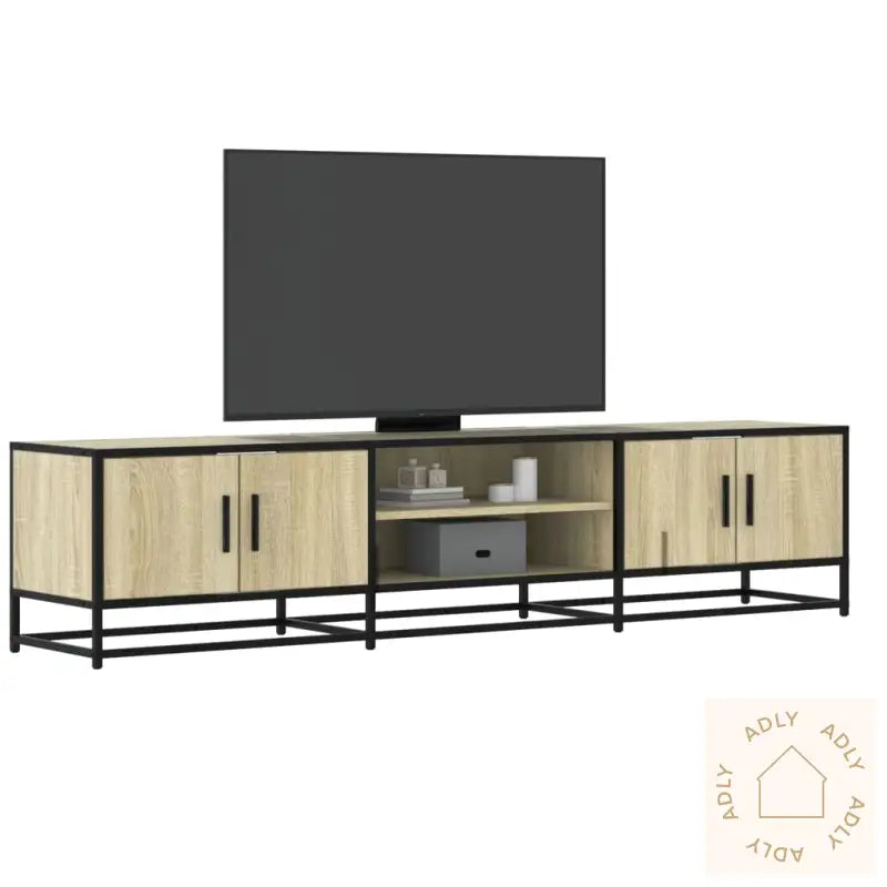 Tv-Benk Sonoma Eik 180X35X41 Cm Konstruert Tre