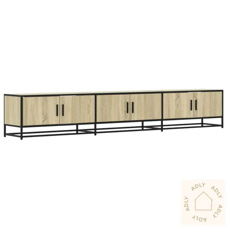 Tv-Benk Sonoma Eik 240X35X41 Cm Konstruert Tre