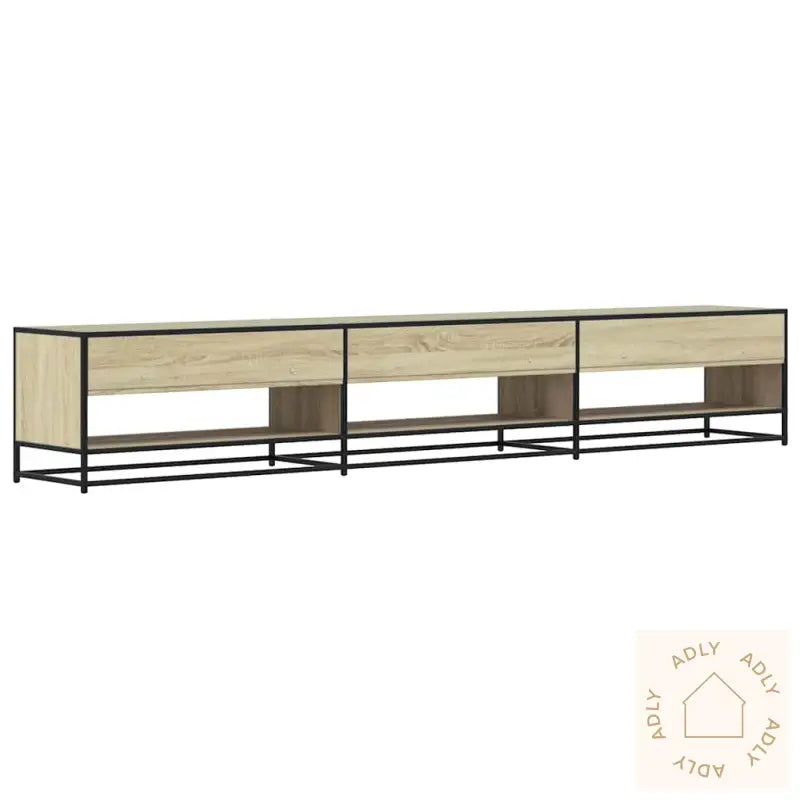 Tv-Benk Sonoma Eik 270X40X46 Cm Konstruert Tre