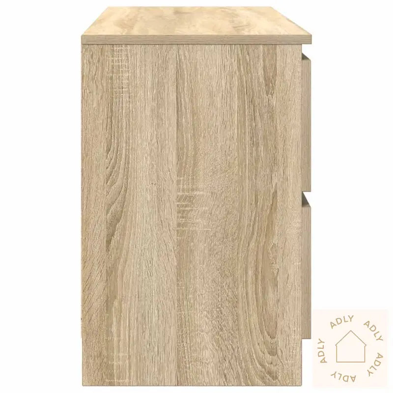 Tv-Benk Sonoma Eik 100X35X54 Cm Konstruert Tre