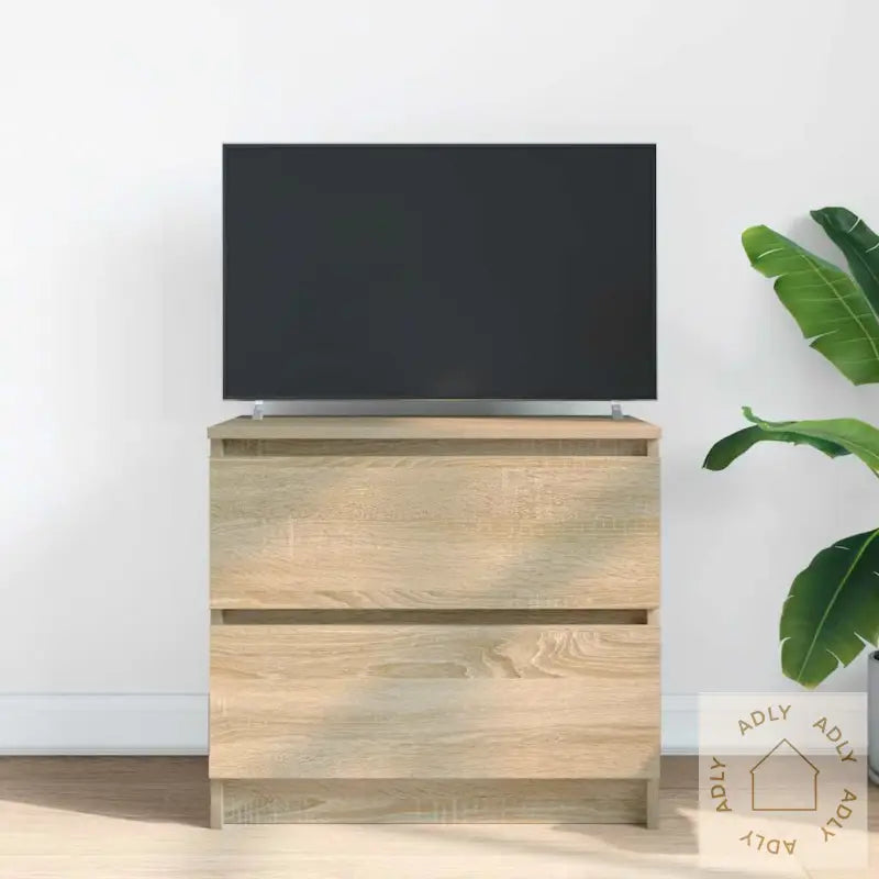 Tv-Benk Sonoma Eik 60X35X54 Cm Konstruert Tre