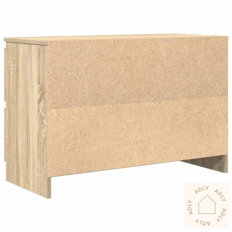 Tv-Benk Sonoma Eik 80X35X54 Cm Konstruert Tre