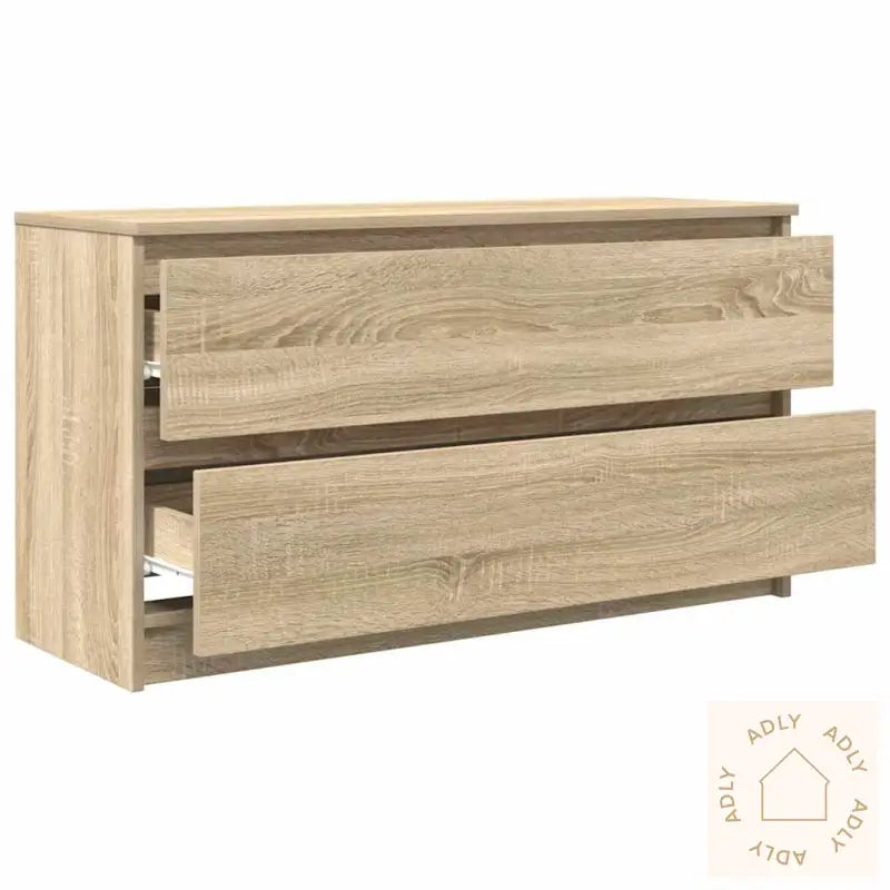 Tv-Benk Sonoma Eik 100X35X54 Cm Konstruert Tre