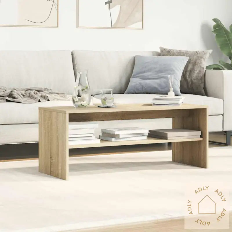 Tv-Benk Sonoma Eik 100X40X40 Cm Sponplate