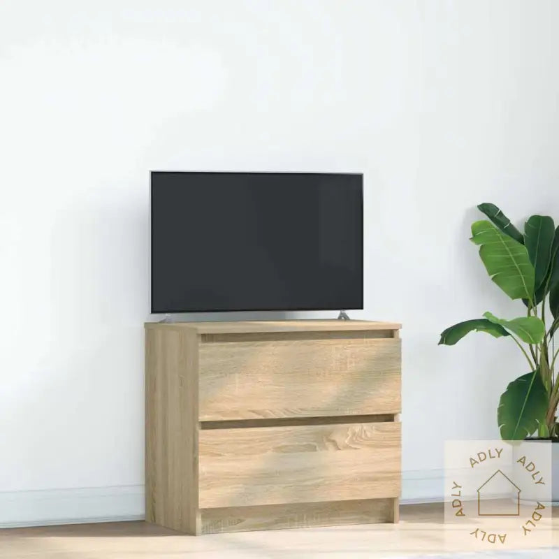 Tv-Benk Sonoma Eik 60X35X54 Cm Konstruert Tre