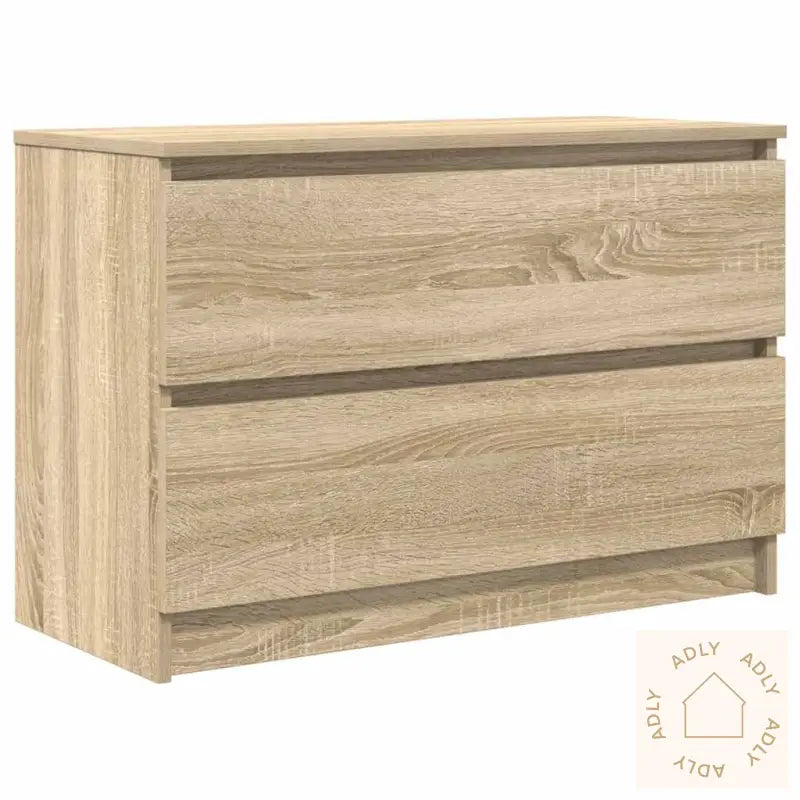 Tv-Benk Sonoma Eik 80X35X54 Cm Konstruert Tre